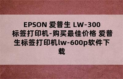 EPSON 爱普生 LW-300 标签打印机-购买最佳价格 爱普生标签打印机lw-600p软件下载